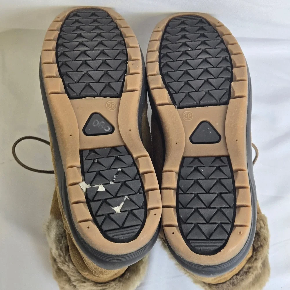 Pajar Faux Fur Lined Winter Boots, Women's Size 38 US 7, Canadian Hiking Utility